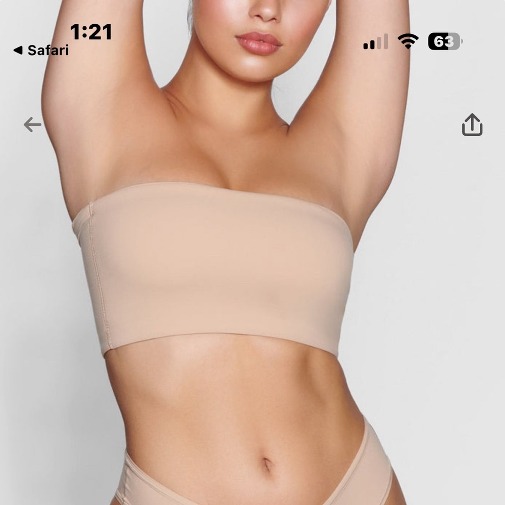 Skims Bandeau bra in Clay size S